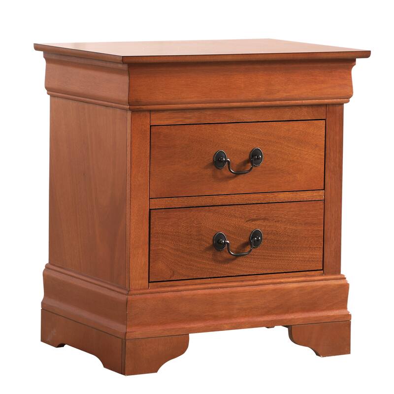 Elegant Oak Nightstand with Classic Design