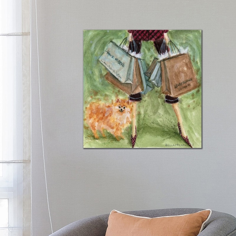 iCanvas "Pomeranian " by Bella Pilar Canvas Print - 26x26x1.5