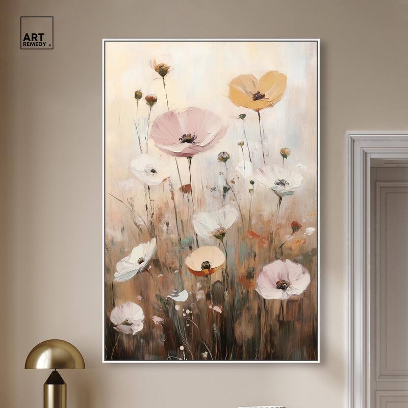 Delicate Flowers in Bloom Canvas by Art Remedy