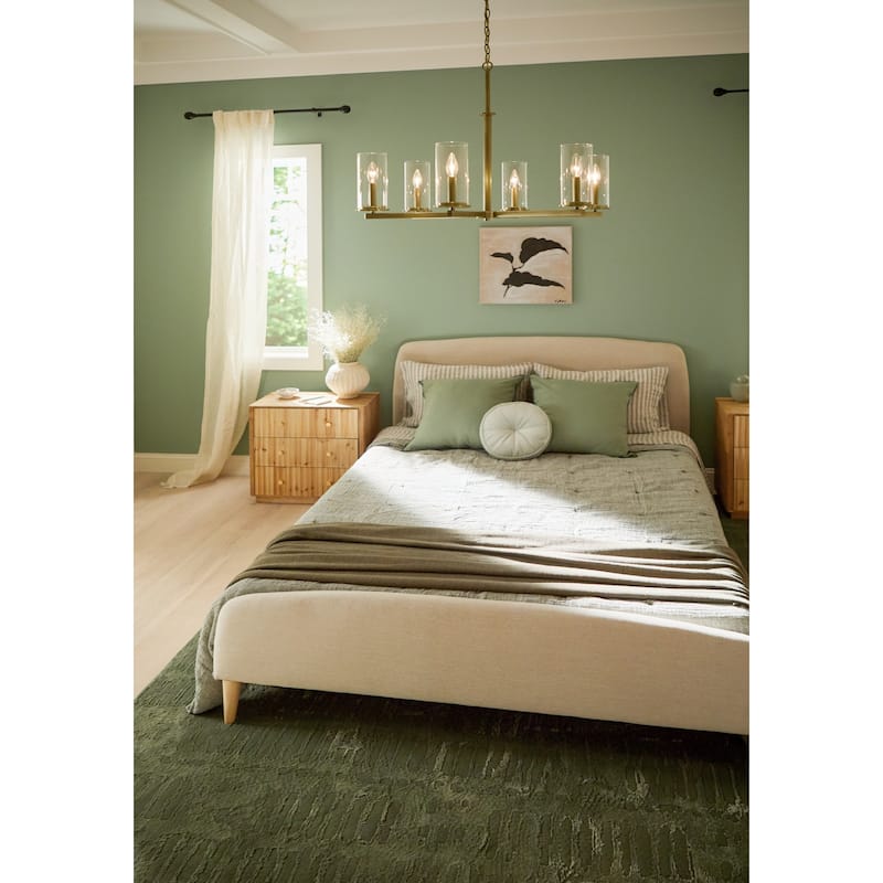 Kichler Lighting Crosby 32.25 in. 6-Light Clear Glass Chandelier