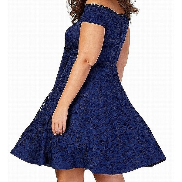 b darlin navy blue dress