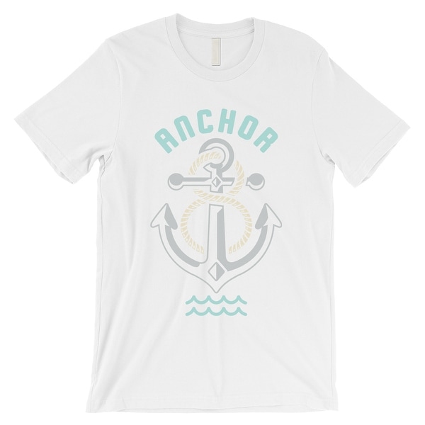 Anchor Hook Mens White Retro Style T Shirt Unique Gifts For Him Anchor Hook Mens White Retro Style T Shirt Unique Gifts For Him