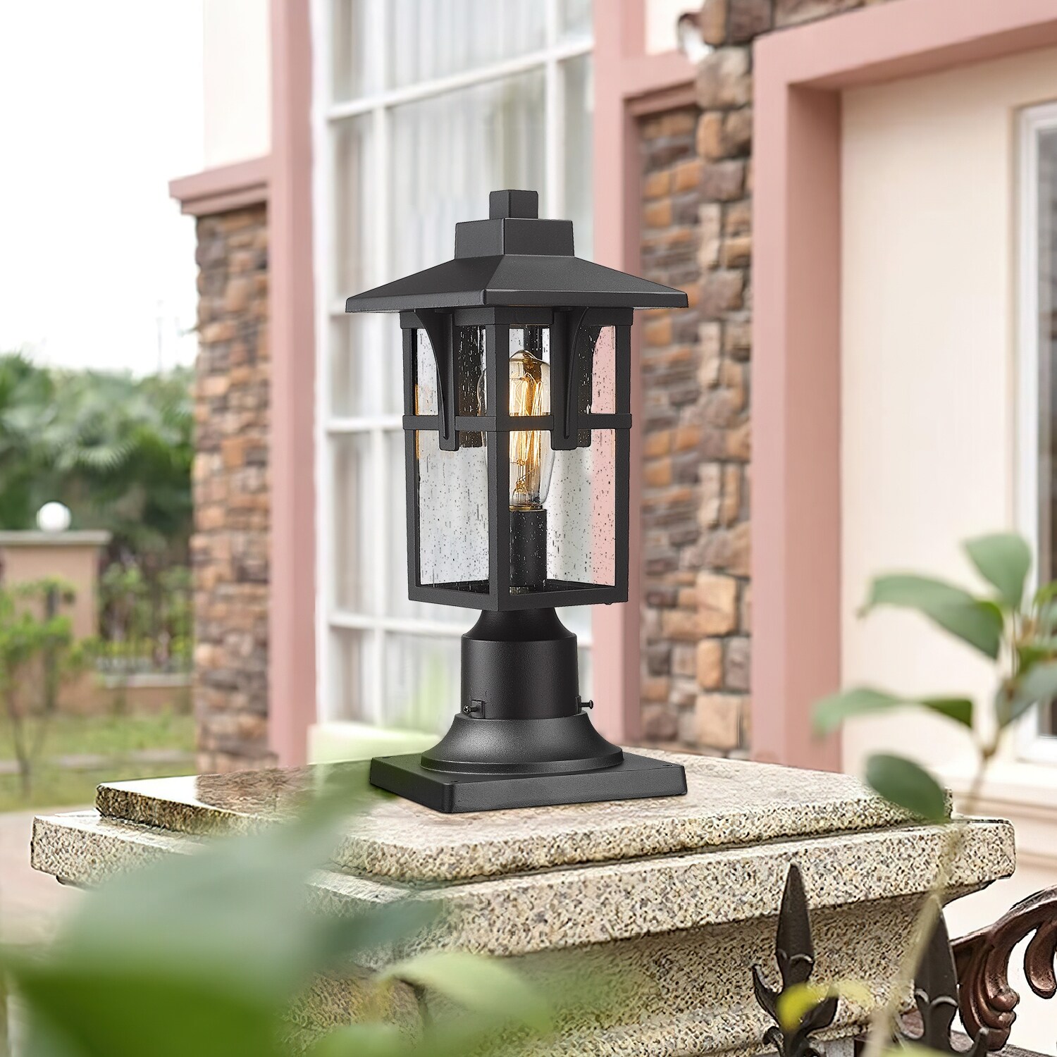 Outdoor pillar mounted lights best sale