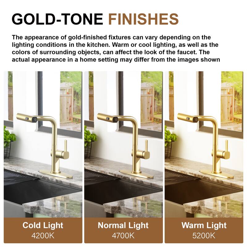 Single Handle Pull Down Sprayer Kitchen Faucet with Motion Sense Wave, Power Boost