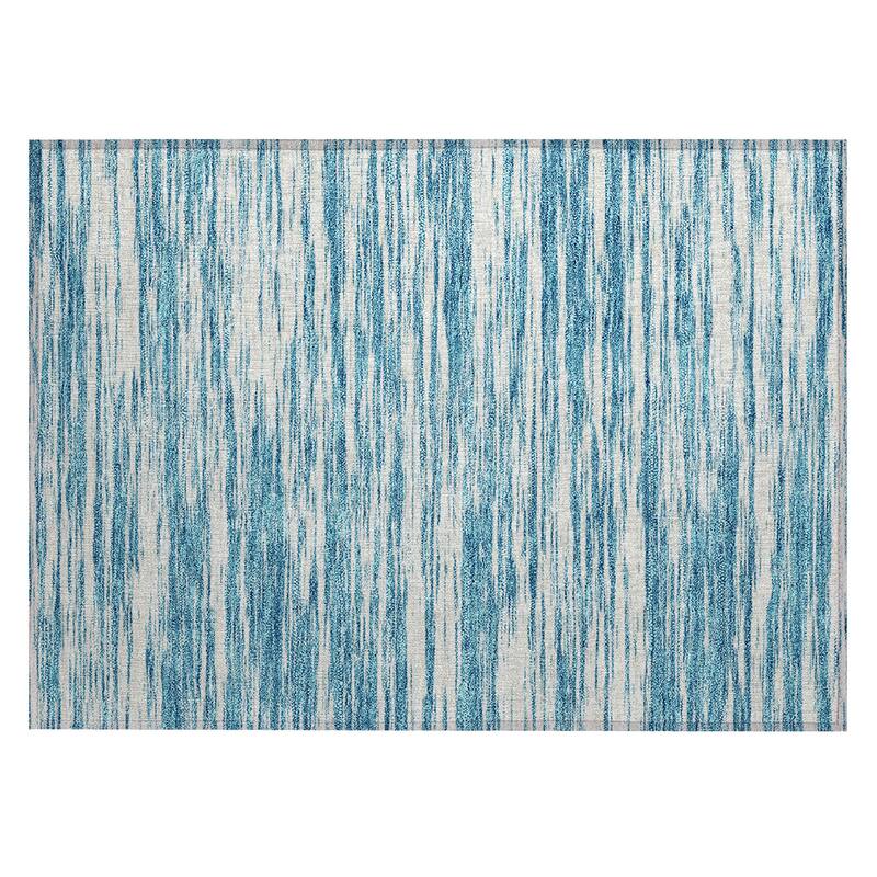 Machine Washable Indoor/ Outdoor Casual Ombre Chantille Rug