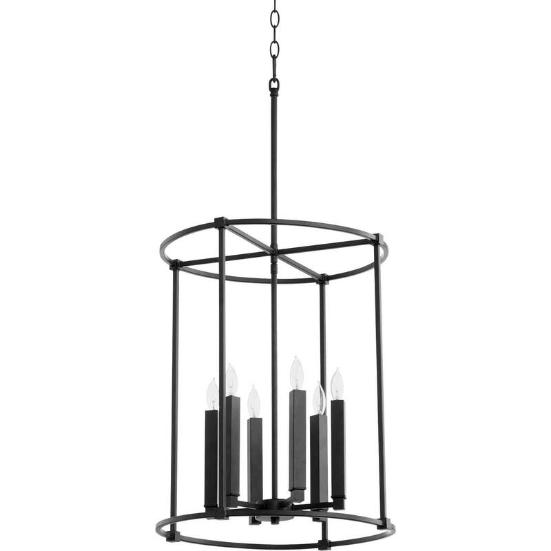 Quorum International 686-6 Olympus 6 Light 18" Wide Pendant - Textured Black