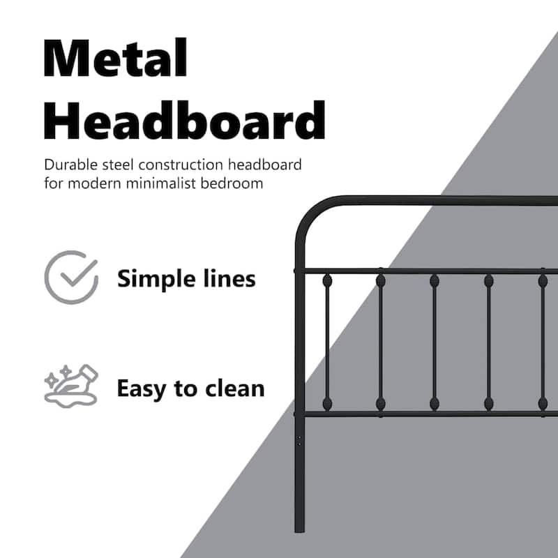 vidaXL Classic Metal Headboard