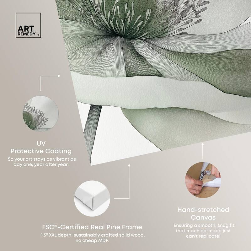 Delicate Stamen I Canvas by Art Remedy, Gallery Wrapped