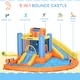 preview thumbnail 6 of 5, Inflatable Water Slide 5-in-1 Bounce House Water Park Jumping Castle