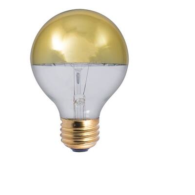 Bulbrite Pack of (6) 40 Watt Dimmable Half Gold G25 Medium (E26) Incandescent Bulb