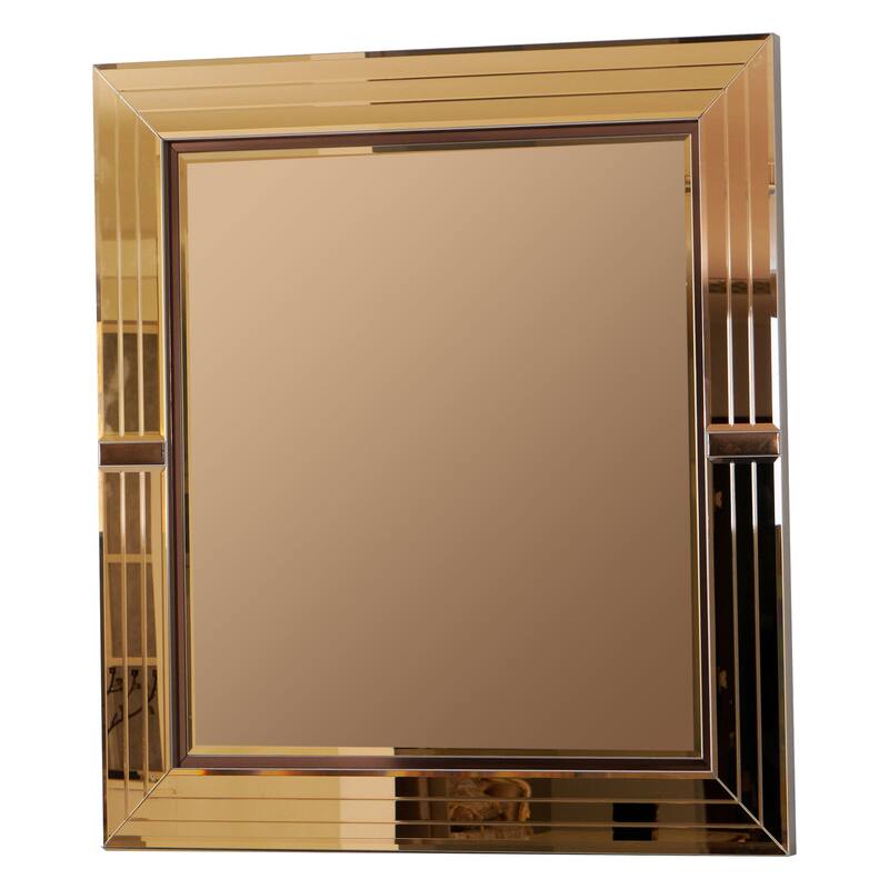 Lorenzo Modern Style Mirror Accent 4PC/5PC Bedroom set Made with Wood