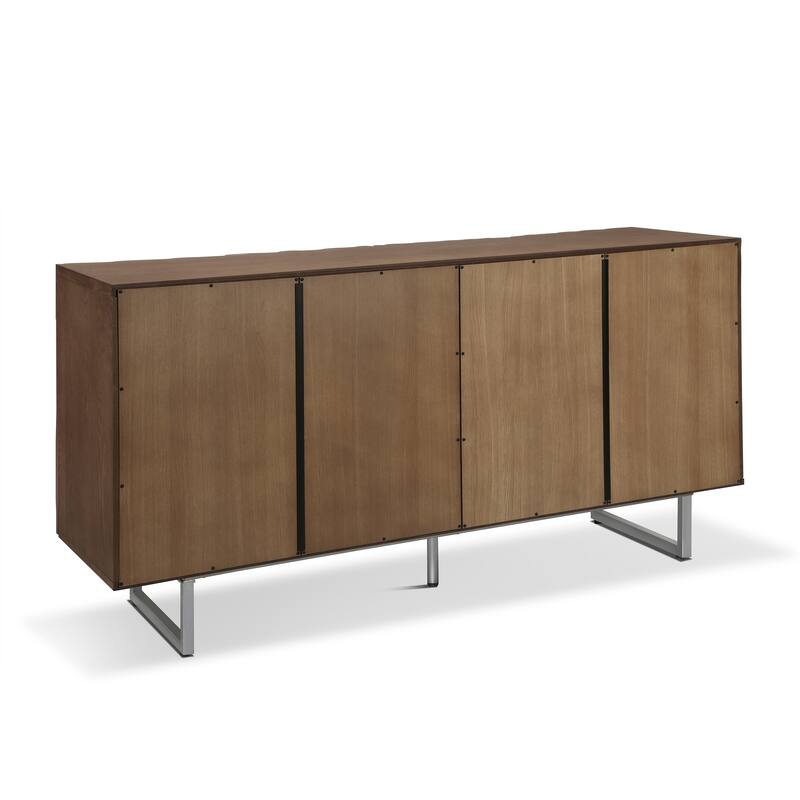 Christopher Knight Home - Oliver 60" Sideboard with Textured Doors and Adjustable Shelves