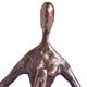 preview thumbnail 3 of 1, Female Yoga Twist Bronze Sculpture