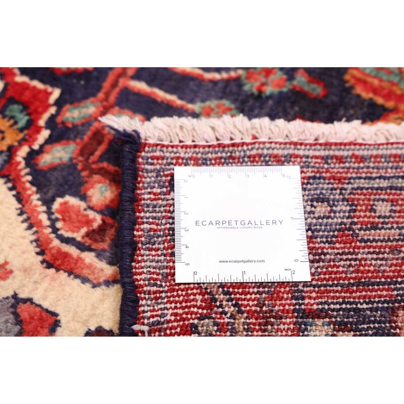 ECARPETGALLERY Hand-knotted Anatolian Vintage Dark Navy Wool Rug - 5'3 x 9'8