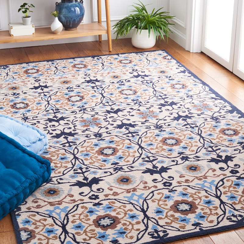 SAFAVIEH Handmade Chelsea Azar French Country Wool Rug