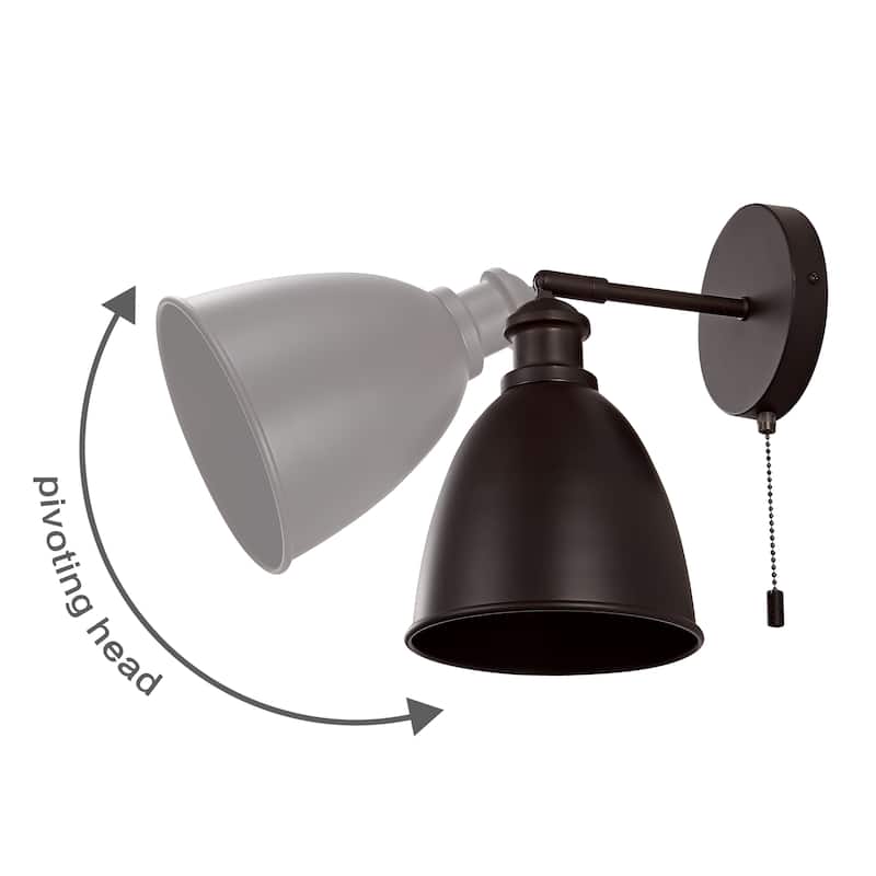 Cheers 1-Light Farmhouse Bohemian Iron LED Sconce, by JONATHAN Y
