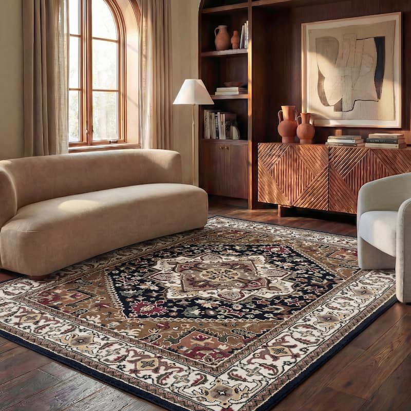SAFAVIEH Handmade Heritage Carrol Traditional Oriental Wool Rug