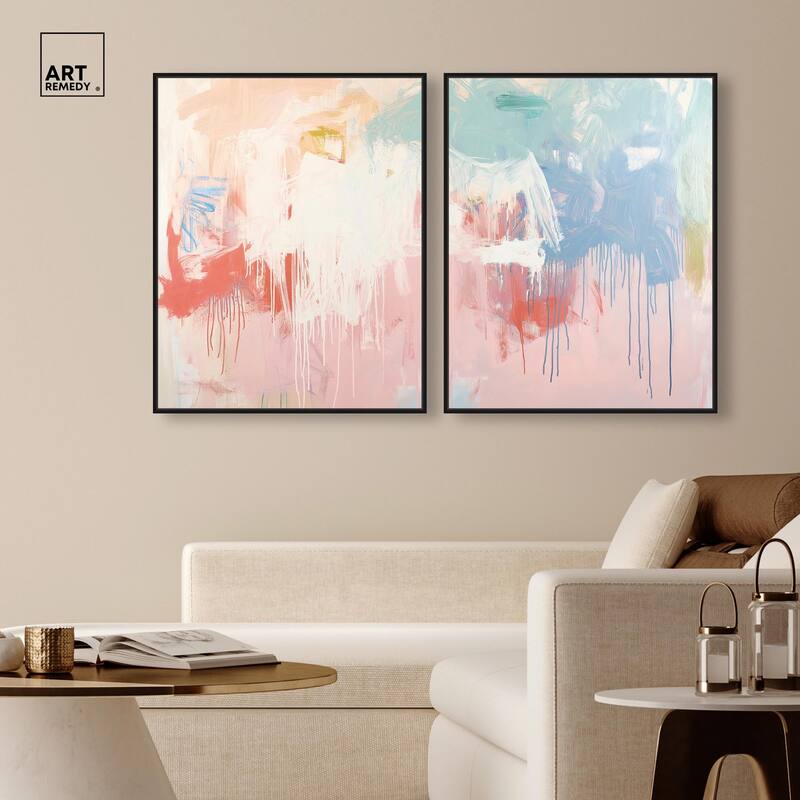Breath of Colors Canvas Set of 2 by Art Remedy