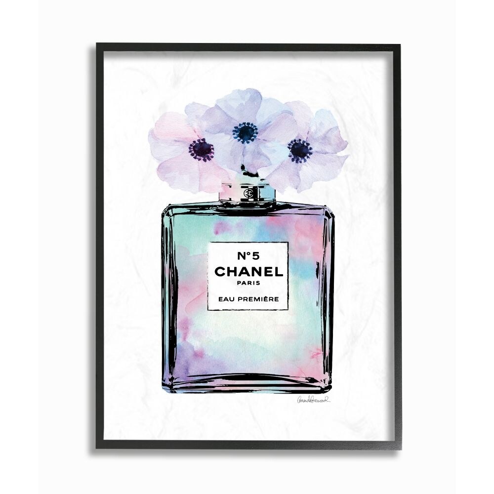 Stupell Purple Flower Perfume Glam Fashion Design Framed Wall Art - On Sale  - Bed Bath & Beyond - 31249190