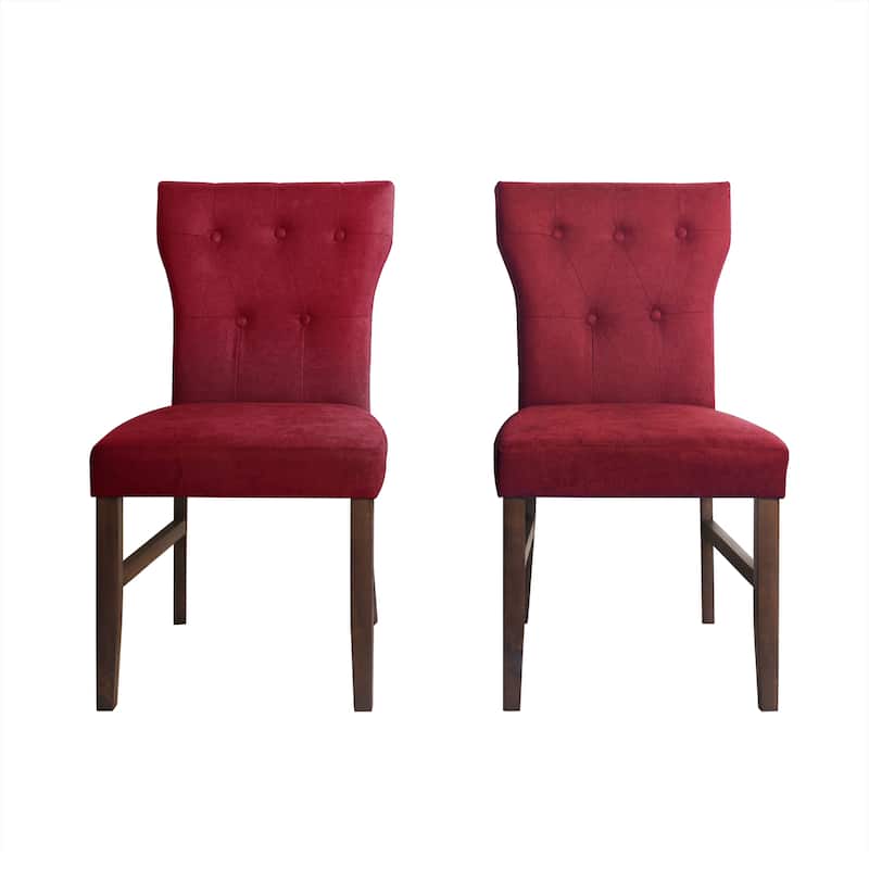 CraftPorch Mid-Century Modern Wooden Dining Chair - Red
