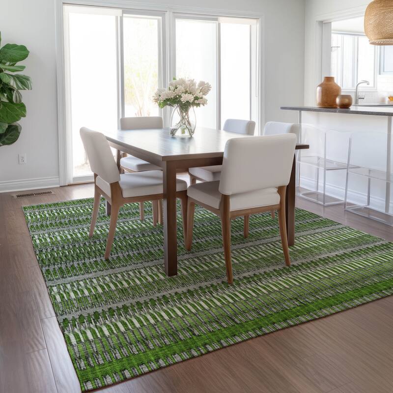 Machine Washable Indoor/ Outdoor Chantille Moroccan Boho Rug