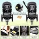 preview thumbnail 19 of 17, Babyjoy Jogging Stroller Foldable Jogger with Adjustable Canopy - See Details