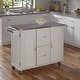 preview thumbnail 8 of 24, Homestyles Dolly Madison Wood Kitchen Cart with Stainless Steel Top