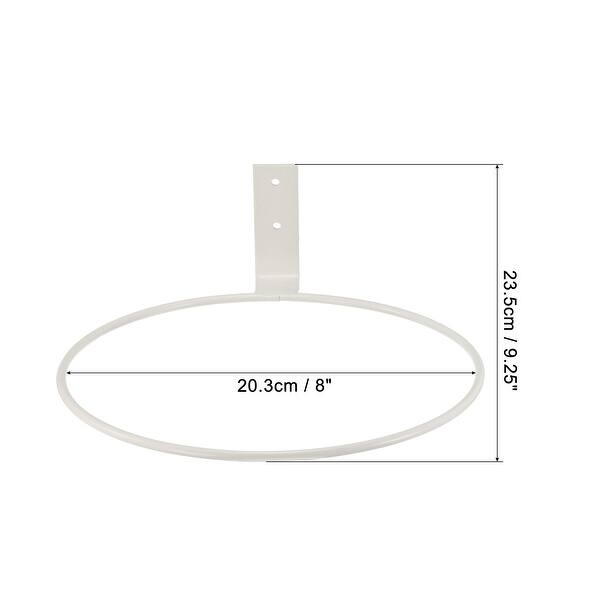 Flower Pot Holder, Ring Wall Mounted Plant Stand Rack for Home White