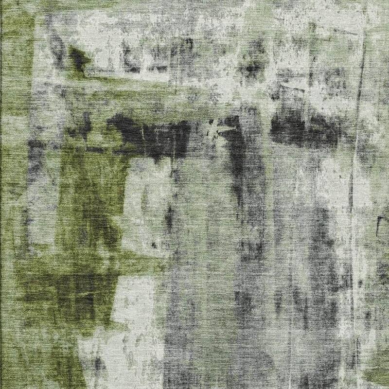 HomeRoots Abstract Transitional Rectangle Area Rug - 3' X 5'