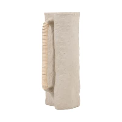 Sagebrook Home Ivory Omix Crafted Vase W Handle