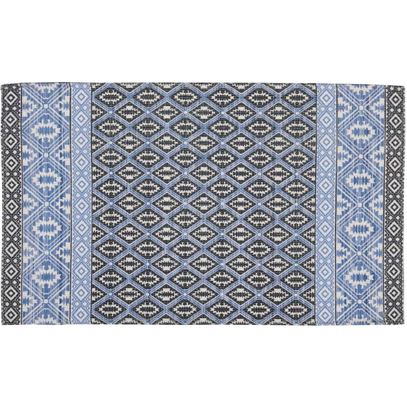 Nourison Darien Area Rug - 2'3" x 3'9" - Blue - Rectangle