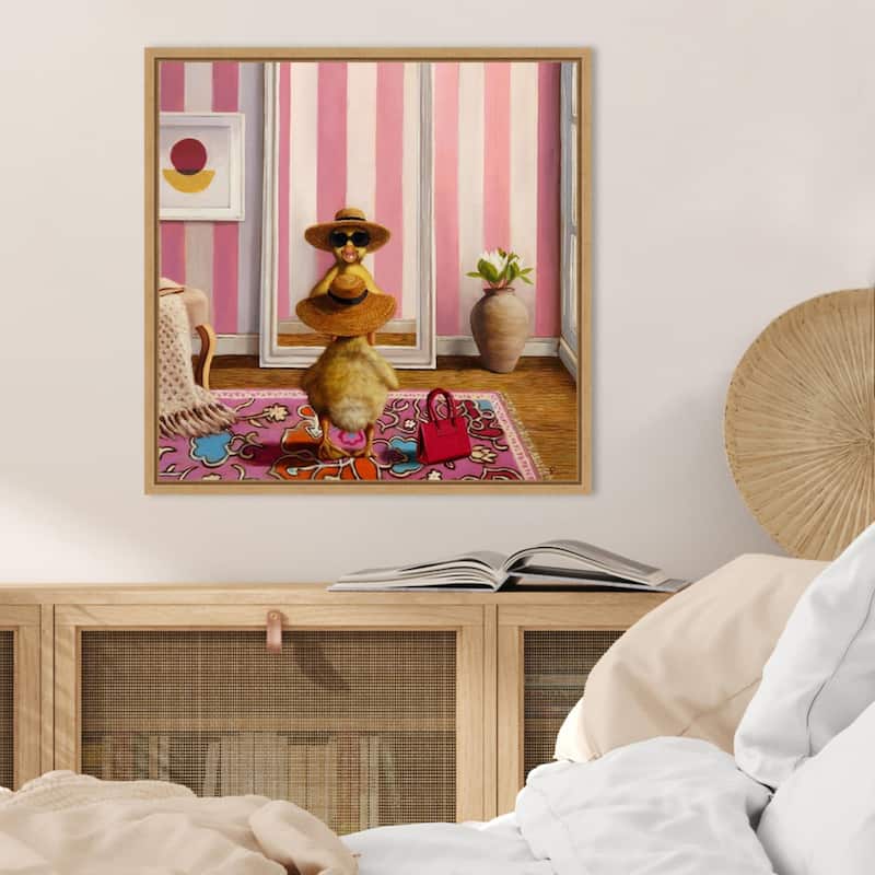Hello Gorgeous by Lucia Heffernan Framed Canvas Wall Art Print - Sylvie Natural