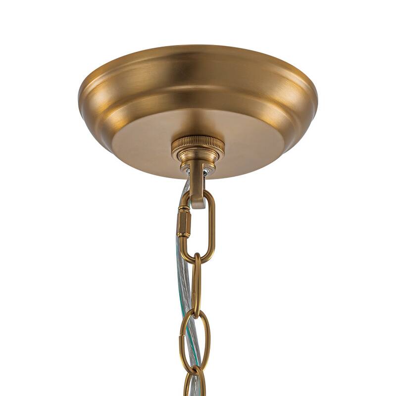 Luxury Brass Hammered Water Glass Globe Cluster Bubble Chandelier