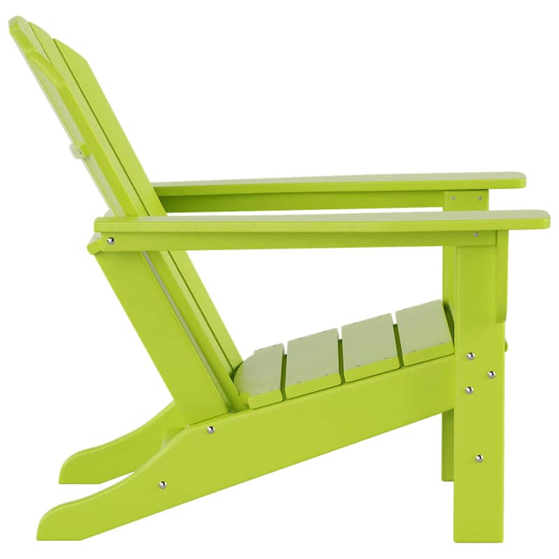 Altura Outdoor Eco-Friendly All Weather Adirondack Chairs with Ottomans (4-Piece Conversation Set)