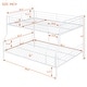 preview thumbnail 18 of 20, Contemporary & Simple Full XL over Queen Metal Bunk Bed with Full-length Guardrails, Save Space or Split Into 2 Beds, Black