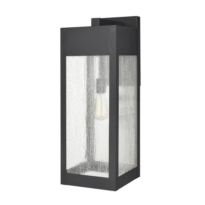 Elk Home Angus Charcoal With Heavy Seeded Glass 1 Light Wall Sconce - 26''