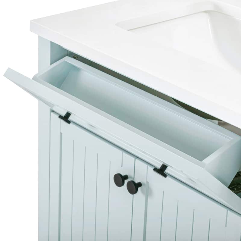 Avanity LAYLA-VS49-E Layla 48" Free Standing Single Basin Vanity Set - Ice Blue