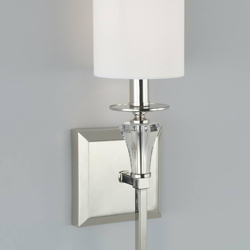 Laurent 1-light Polished Nickel 5-inch Wall Sconce