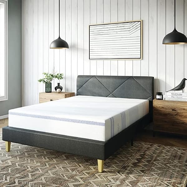 Vibe Gel Memory Foam 12" Mattress CertiPUR US Certified Bed in a Box - King