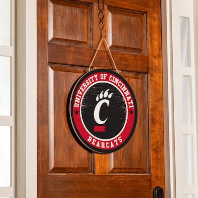 University of Cincinnati Wooden Door Decor Wall Sign - Multi-Color