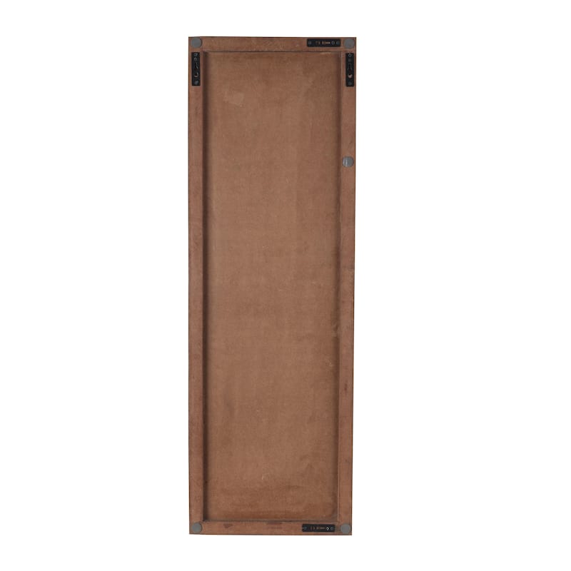 Mango Wood Abstract Handmade Geometric Block Panel Home Wall Decor - Brown - Roche River Decor