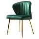 preview thumbnail 55 of 105, Luna Modern Glam Upholstered Tufted Back Side Accent Dining Chair with Small Base by HULALA HOME