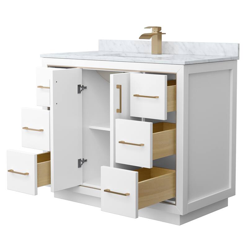 Wyndham Collection WCF1111-42S-NAT-MXX Icon 42" Free Standing Single