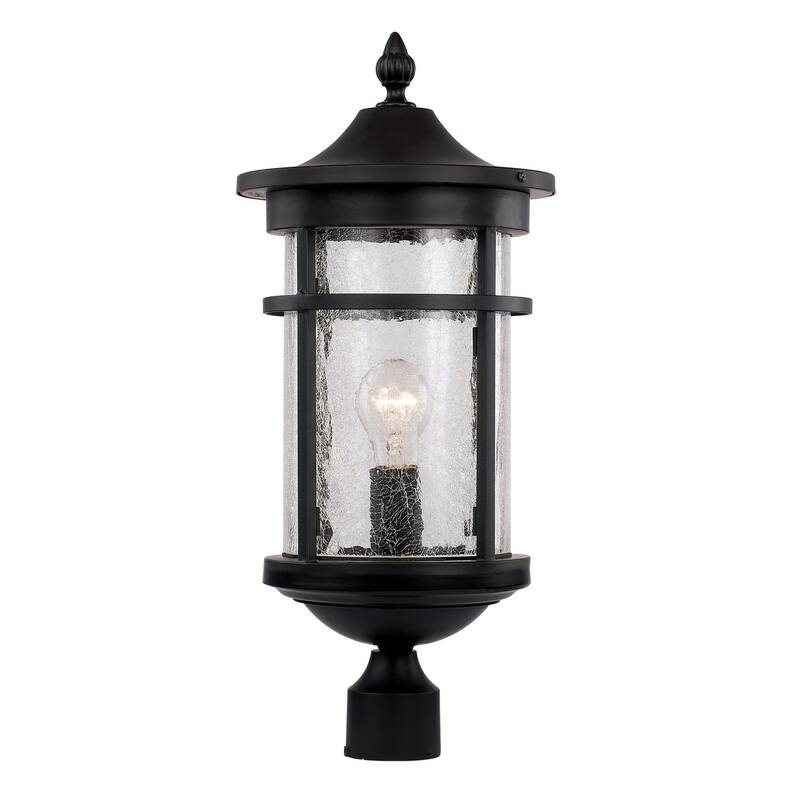 Trans Globe Lighting 40384 Avalon 17" Tall Outdoor Pier Mount Post - Black