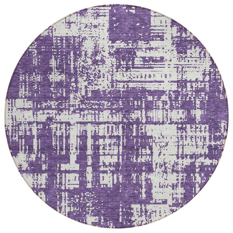 HomeRoots Abstract Transitional Rectangle Outdoor Rug