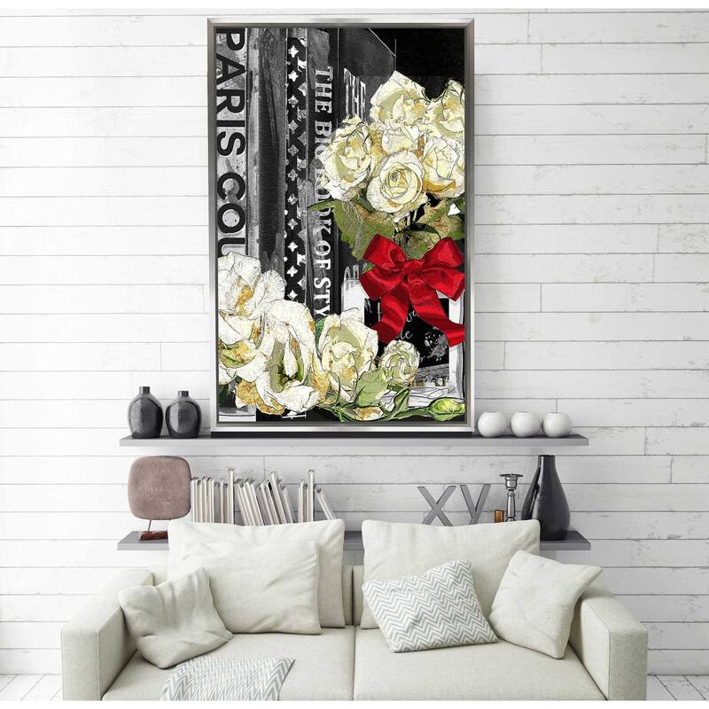 "Red Bow" by Jodi Print on Floating Canvas
