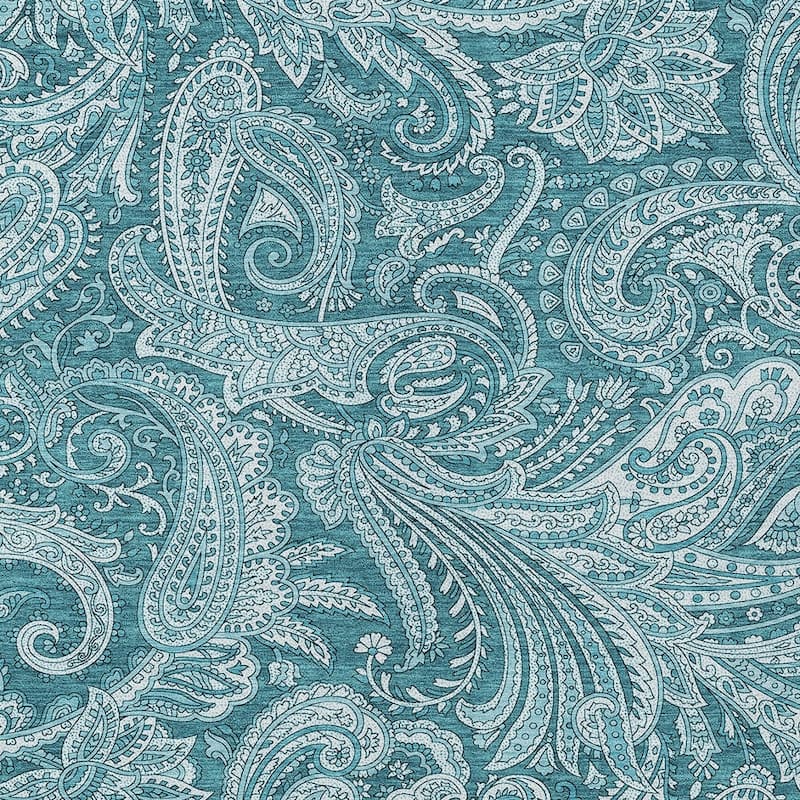 HomeRoots Paisley Transitional Rectangle Outdoor Rug