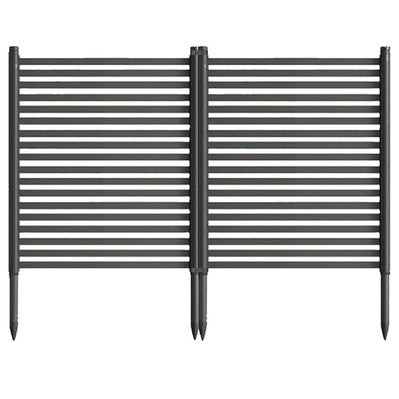 2-Panel 47x35 Inch Privacy Screen Outdoor Garden Fence, Landscape Edging for Flower Beds, Patio
