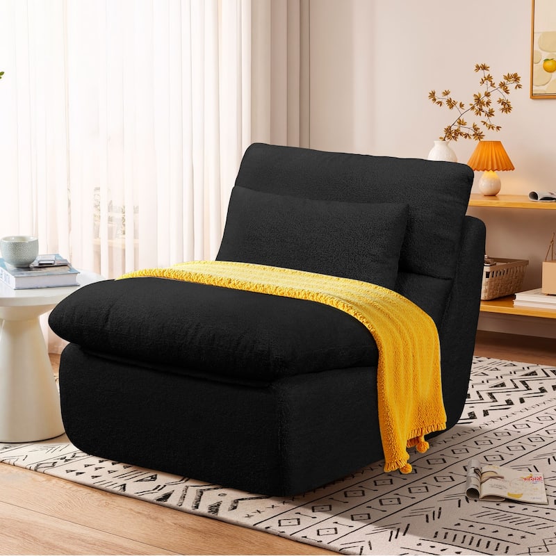 Single Big-Seating Living Room Sofa Set - Black