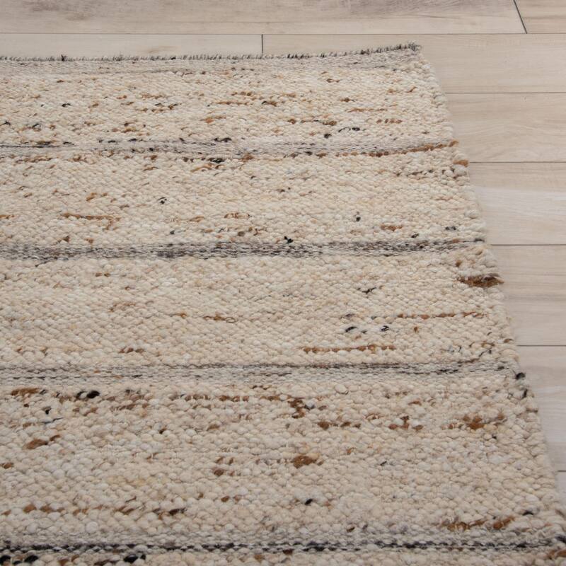 Alora Decor Everett Contemporary Heathered Stripe Area Rug